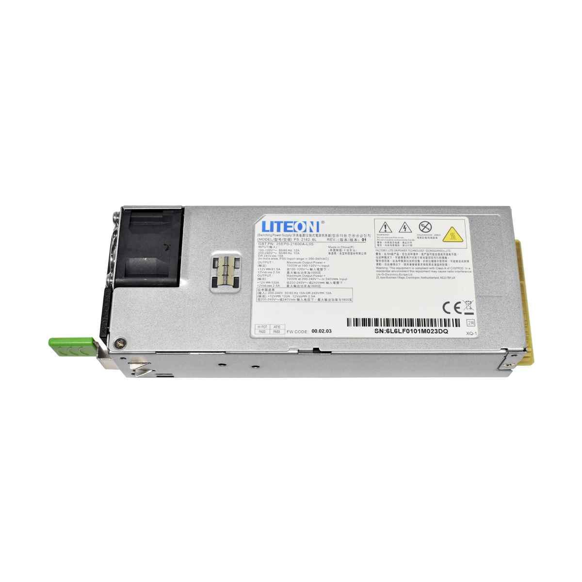 Gigabyte G431-MM0 LiteOn 1600W PSU PS-2162-6L 25EP0-21600A-L0S 3x Gigabyte G431-MM0 LiteOn 1600W PSU PS-2162-6L 25EP0-21600A-L0S