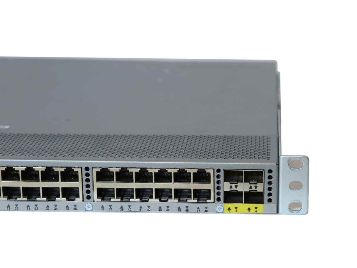 Cisco Nexus N2K-C2248TP-1GE 48-Port GE Fabric Extender 4x SFP+ 4x GBICs PSUs Rack Ears