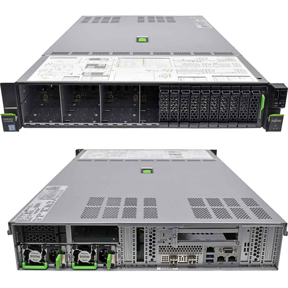 Fujitsu RX2540 M4 Server 2x Silver 4110 8-Core 2.10GHz 128GB RAM 26x SFF 2,5