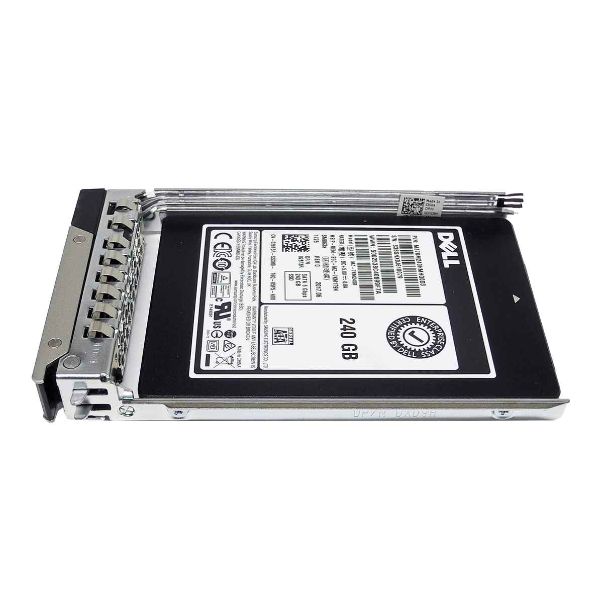Dell 028F3R 240 GB 2.5“ 6G SATA SSD mit Rahmen DXD9H MZ-7KM240B DELL R740 Dell 240GB 2.5" 6G SATA SSD MZ-7KM240B 028F3R PowerEdge R740