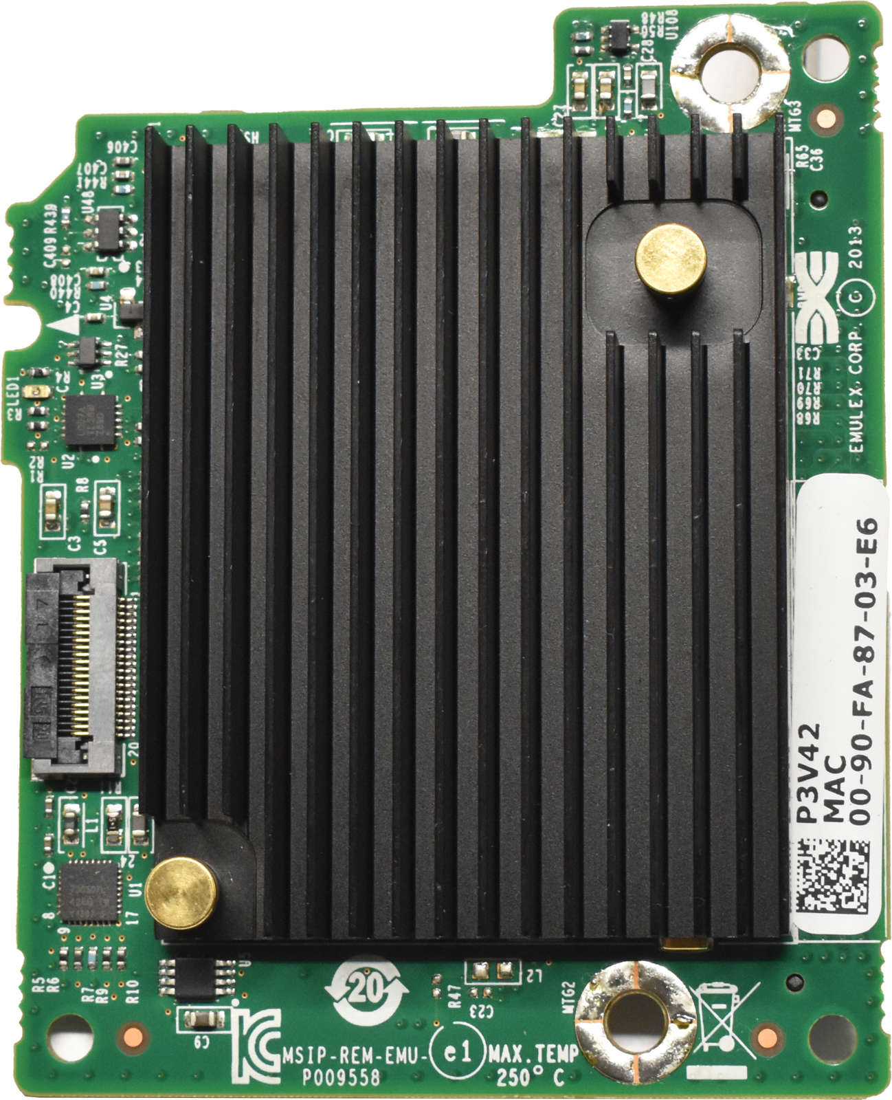 Dell-Emulex-P009558-21K-10G-Dual-Port-Blade-Networ-002.jpg Dell Emulex P009558-21K 10G Dual Port Blade Network Daughter Card 0P3V42