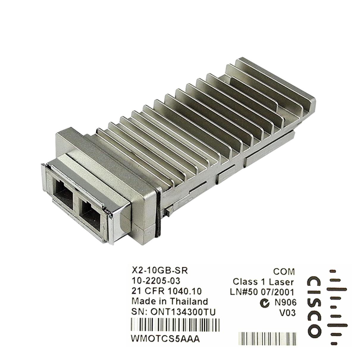 Cisco X2-10GB-SR Original 10 Gigabit Ethernet Transceiver Module PN 10-2205-03 5 x Cisco X2-10GB-SR Original 10 Gigabit Ethernet Transceivers Module 10-2205-03