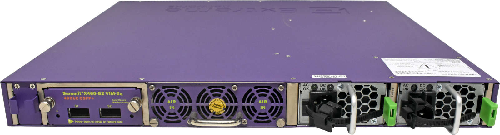 Extreme Summit X460-G2-48t-10GE4-Base 16702 48-Port RJ-45 GE Switch 4x 10G SFP+ 40G Module