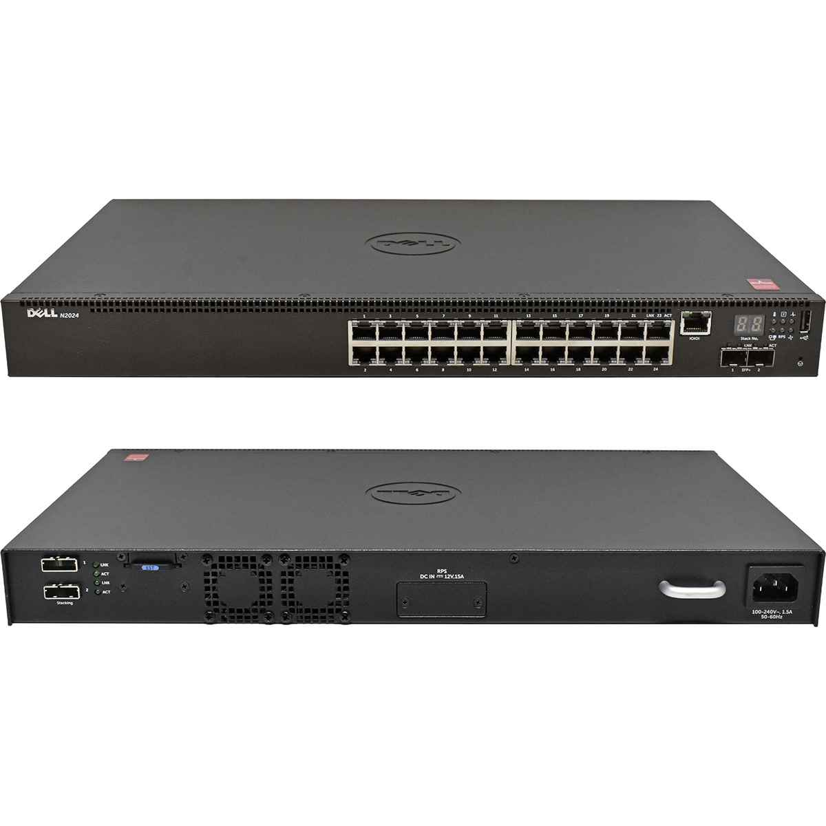 Dell N2024 Networking Switch 24x 1Gb 2x SFP+ 10Gb 2x Stacking Port Managed