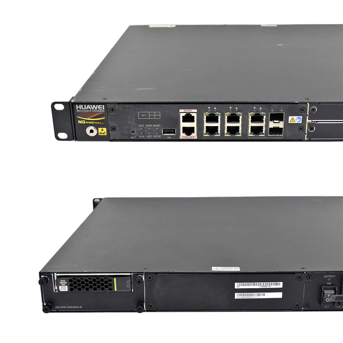 Huawei Secospace USG6350 6-Port RJ-45 GE Firewall 2x 1G SFP + Module SM-HDD-SAS300G-B