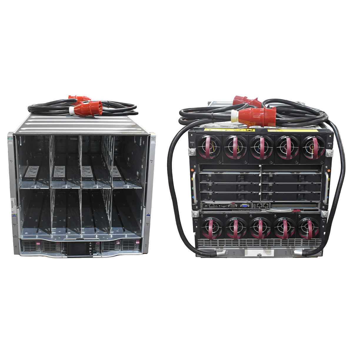 HP BladeSystem c7000 Enclosure 681844-B21 712987-B21 10x Fan 2x Power Cable 1x 708046-001 1x 407295-504