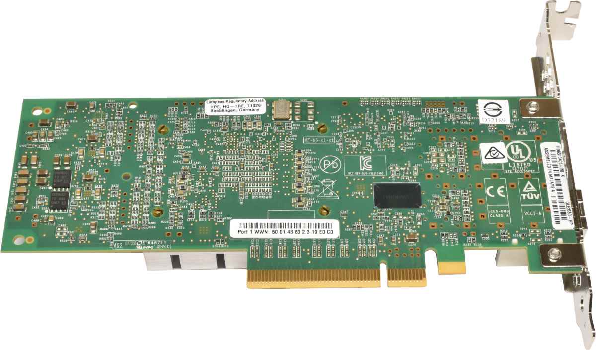 HP Qlogic QLE2660-HP Single-Port FC 16Gb PCle x8 Network Adapter FP 699764-001 HP Qlogic QLE2660-HP Single-Port FC 16Gb PCle x8 Network Adapter FP 699764-001
