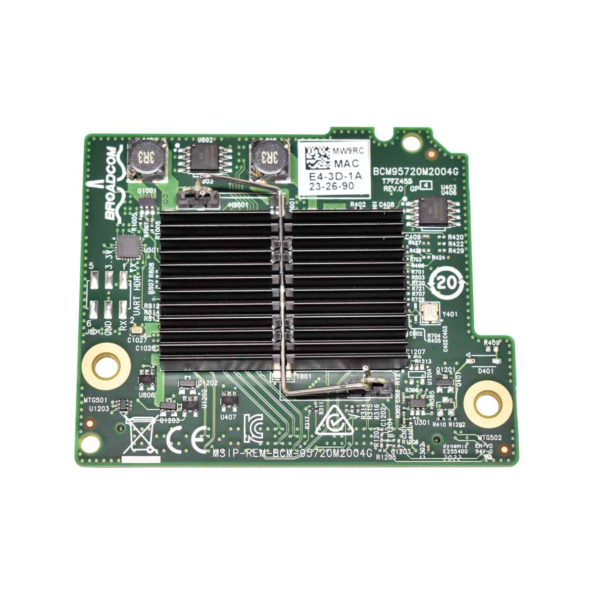 Dell Broadcom 5720 0MW9RC Network Daughter Card BCM95720M2004DC New Neu Dell Broadcom 5720 0MW9RC Network Daughter Card BCM95720M2004DC New Neu