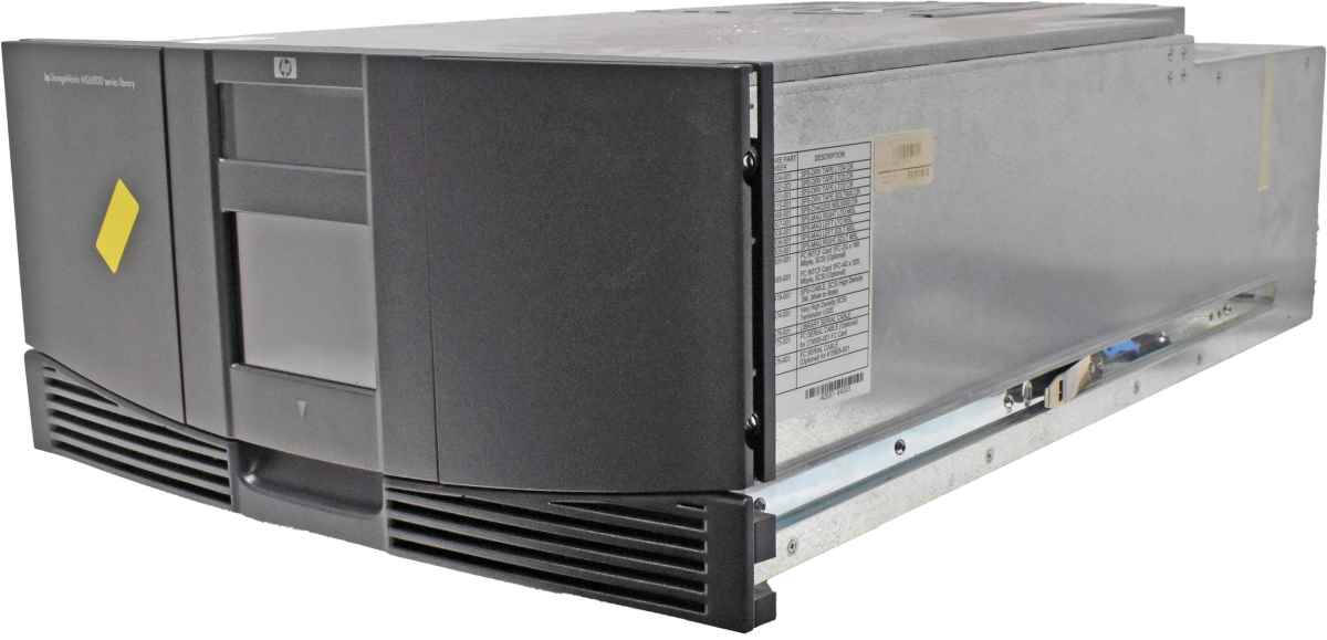 HP MSL6030 LTO-3 30-Tape Library AD612A  with two Tape Drives