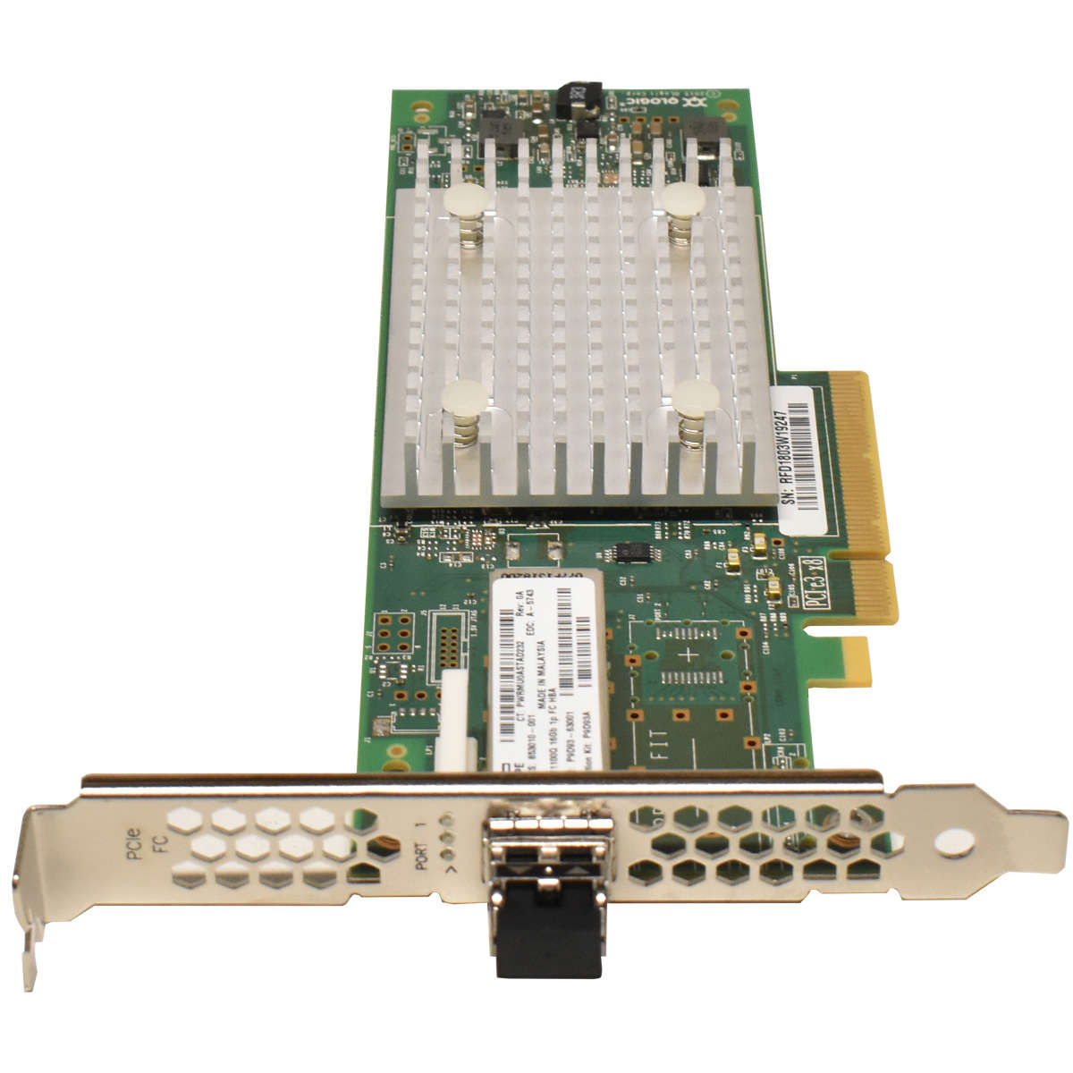 HP-Enterprise-StoreFabric-853010-001-SN1100Q-16Gb-003.jpg HP Enterprise StoreFabric 853010-001 SN1100Q 16Gb 1-Port PCIe3 Fibre Channel HBA