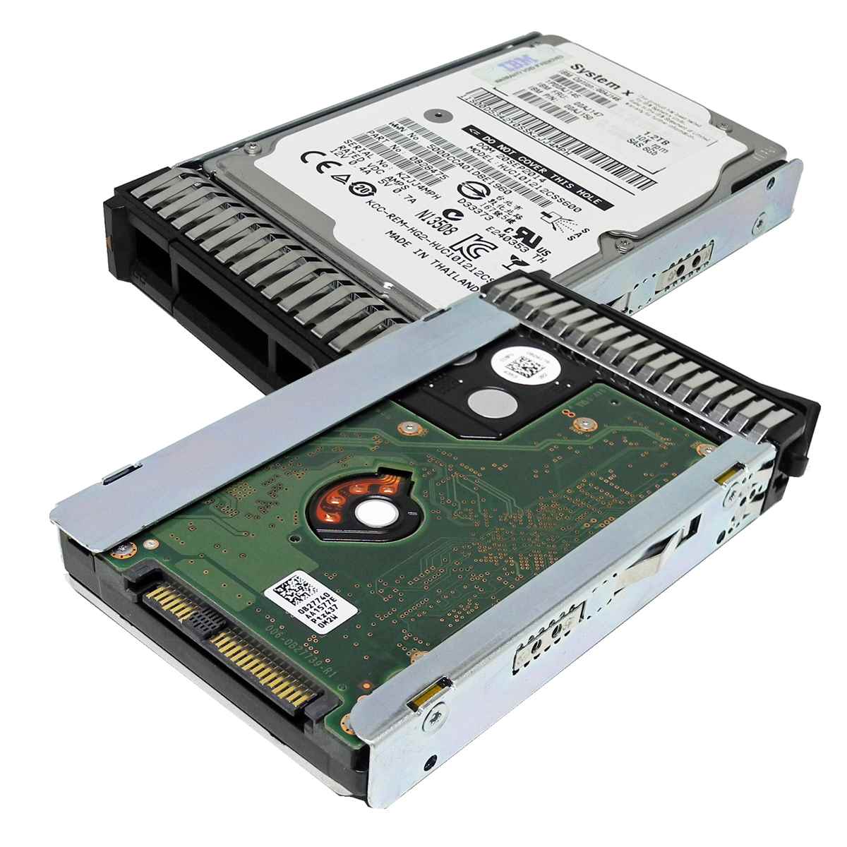 IBM Lenovo 1,2TB 2.5“ 10K 12G SAS HDD/Festplatte 00WG701 00WG704 mit Rahmen IBM Lenovo 300GB 2.5“ 15K 12G SAS HDD/Festplatte 00WG661 00WG664 mit Rahmen