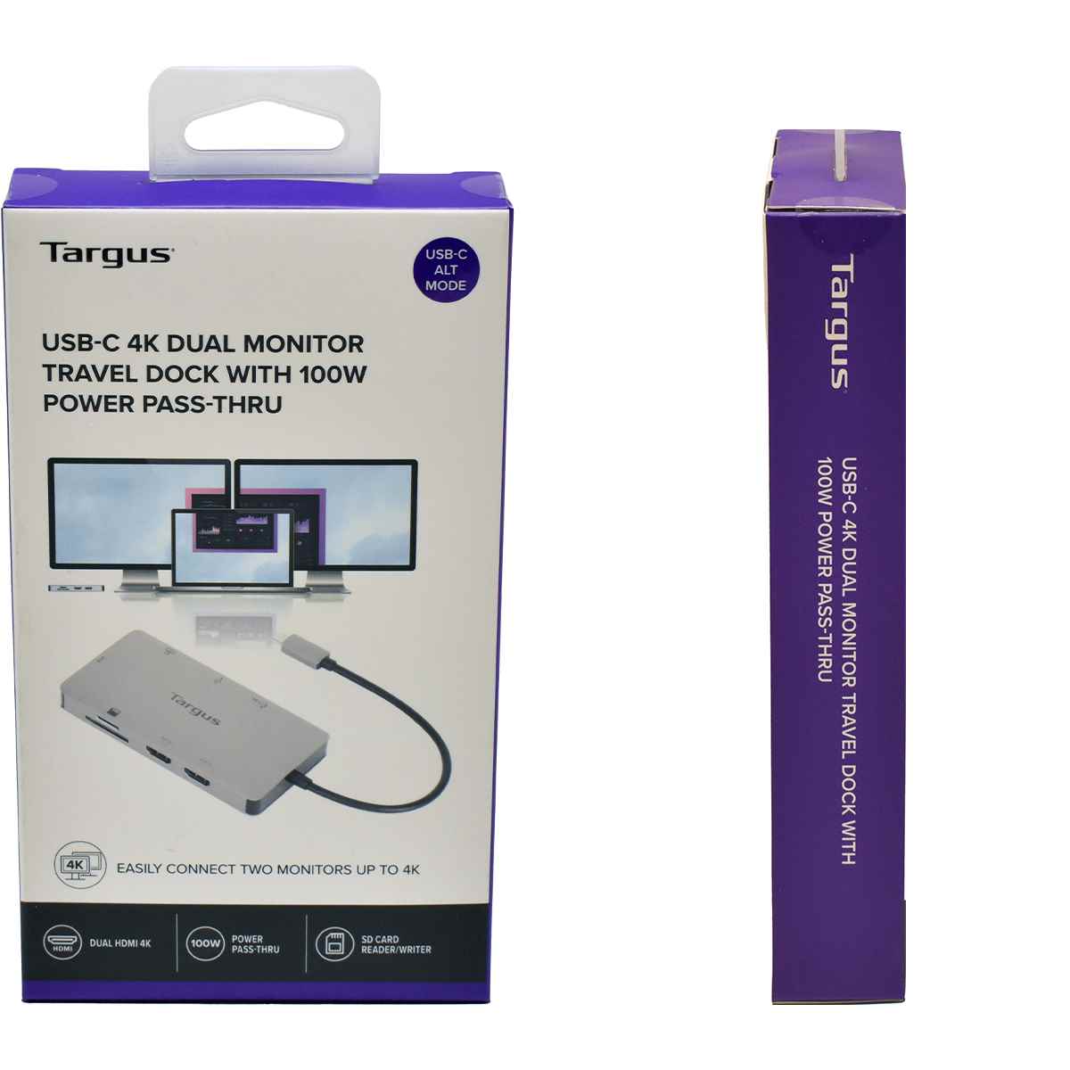 Targus DOCK423EU Portable USB-C Travel Hub for Dual 4k Monitor 100W Passthrough NEU Targus DOCK423EU Portable USB-C Travel Hub for Dual 4k Monitor 100W Passthrough NEU