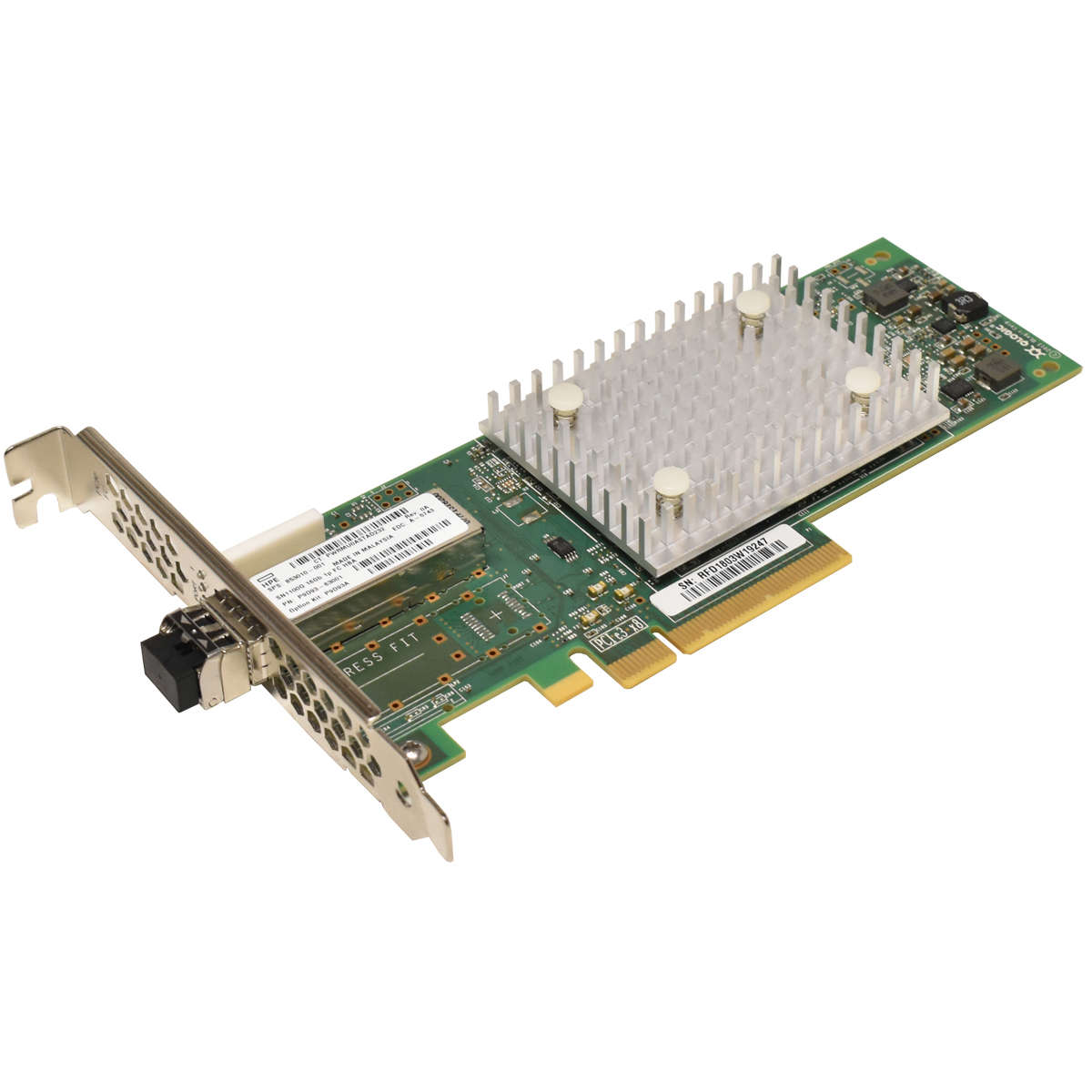 HP-Enterprise-StoreFabric-853010-001-SN1100Q-16Gb-002.jpg HP Enterprise StoreFabric 853010-001 SN1100Q 16Gb 1-Port PCIe3 Fibre Channel HBA