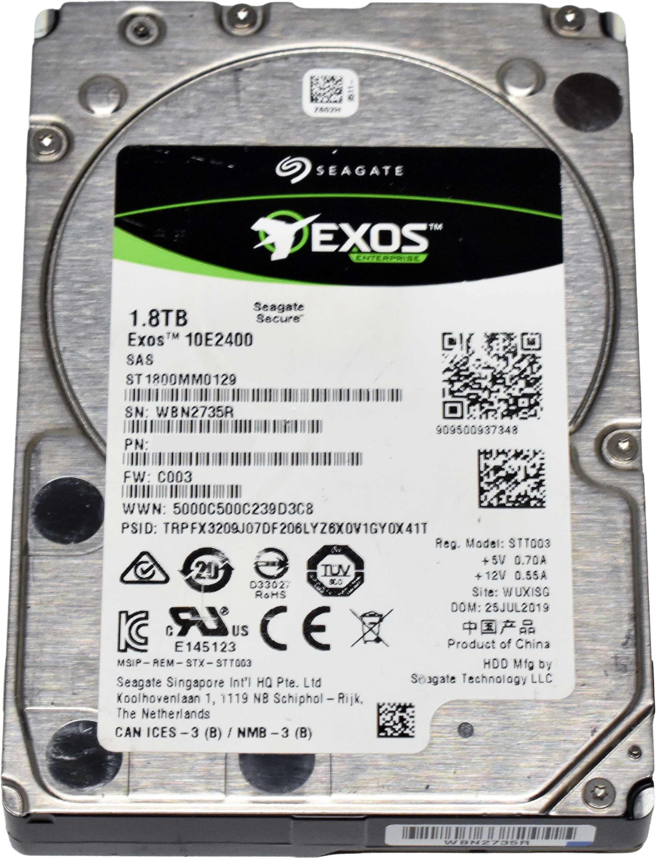 Seagate Exos 1.8TB Festplatte 2.5 Zoll SAS 12Gbps RPM 10K ST1800MM0129