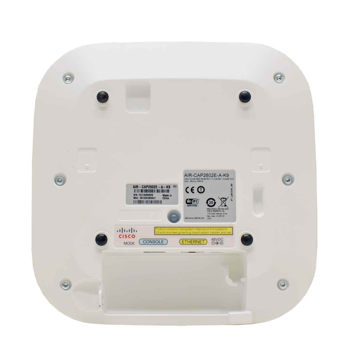 Cisco AIR-CAP2602E-A-K9 Aironet RJ45 PoE IEEE 802.11n Dual Band Access Point Cisco AIR-CAP2602E-A-K9 Aironet RJ45 PoE IEEE 802.11n Dual Band Access Point