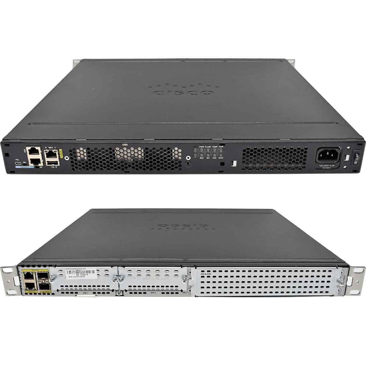 Cisco 4300 Series ISR4331/K9 GE Integrated Services Router +Rack Ears no Front Bezel