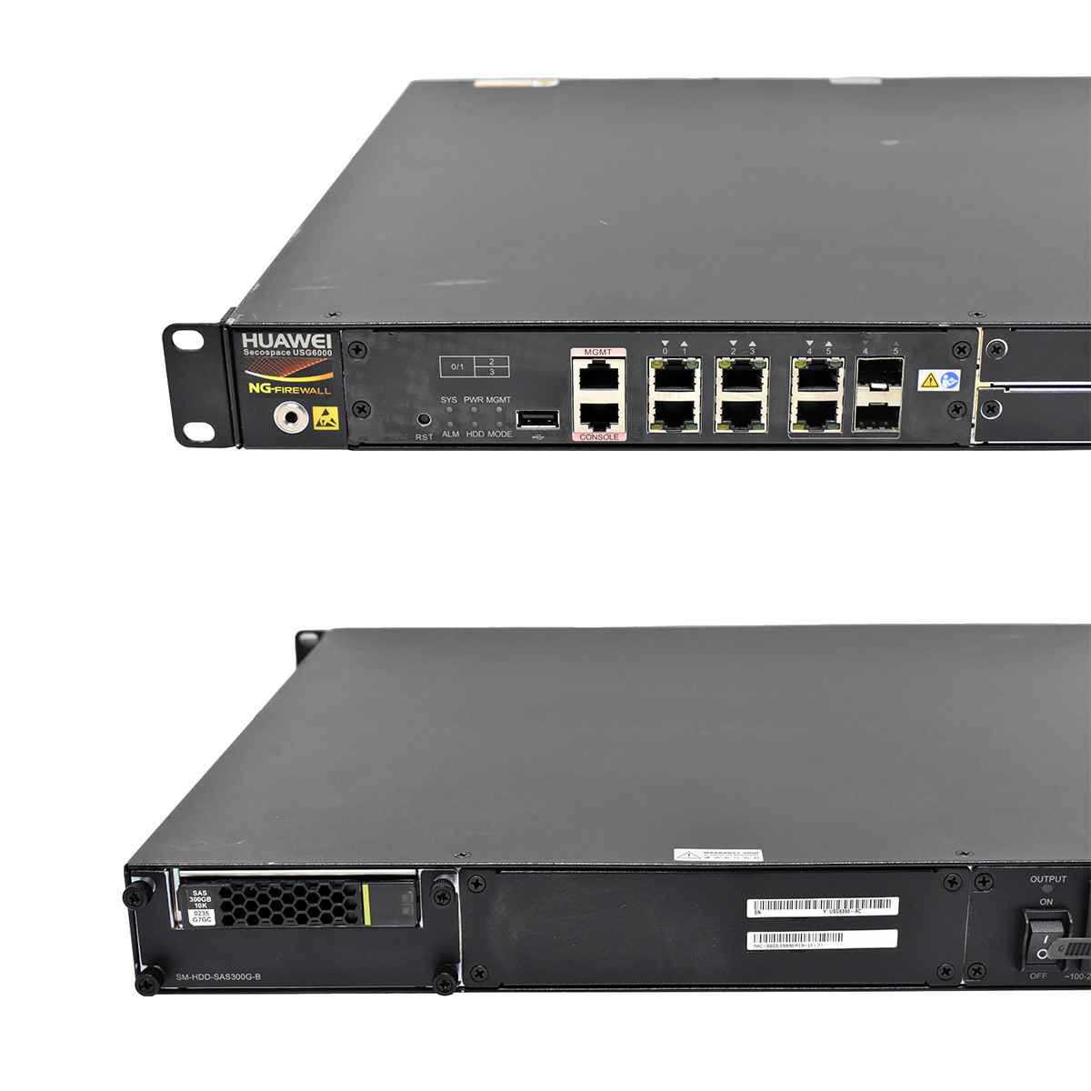 Huawei Secospace USG6350 6-Port RJ-45 GE Firewall 2x 1G SFP + Module SM-HDD-SAS300G-B