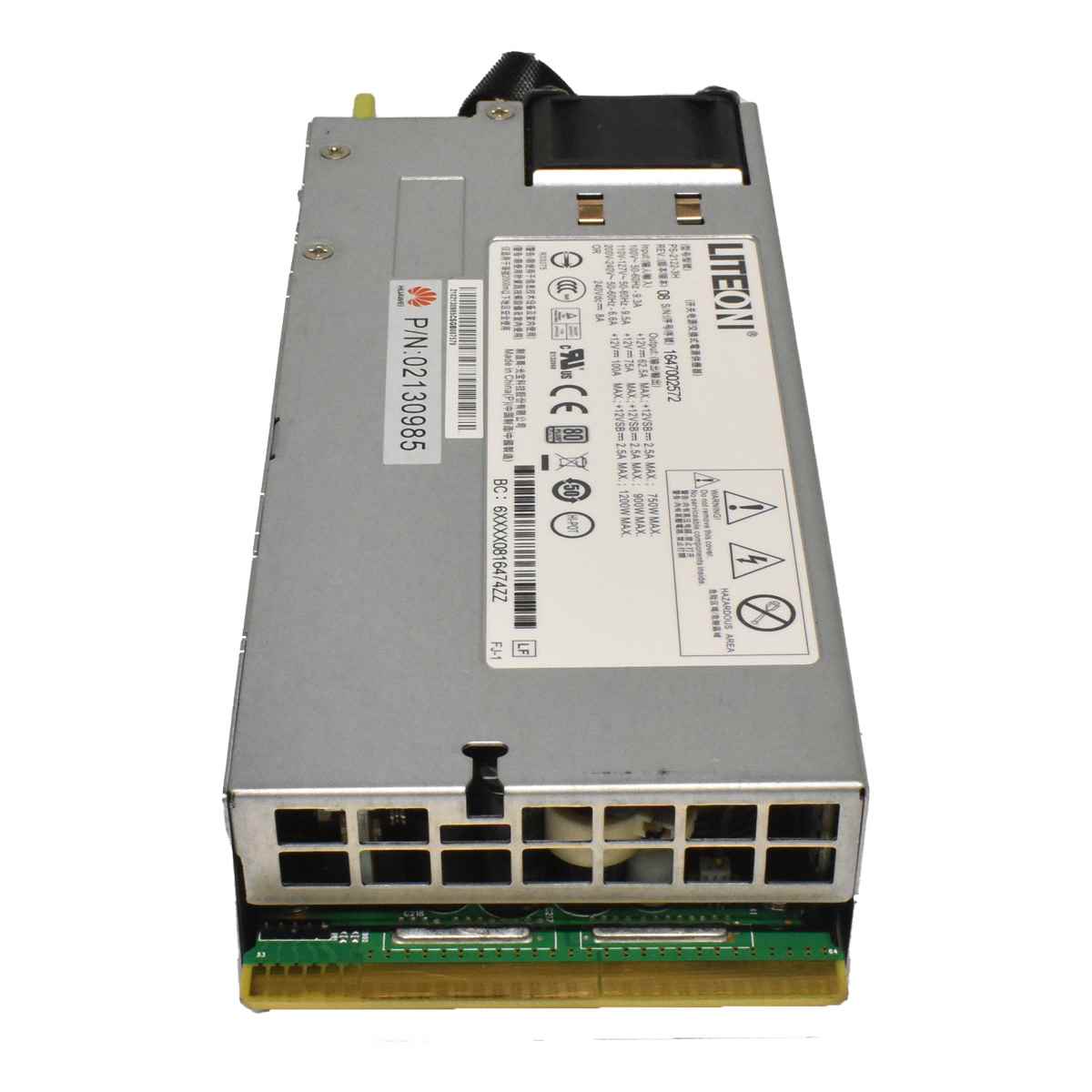 Huawei LiteOn 1200W Power Supply/Netzteil PS-2122-3H 02130985 Huawei LiteOn 1200W Power Supply/Netzteil PS-2122-3H 02130985