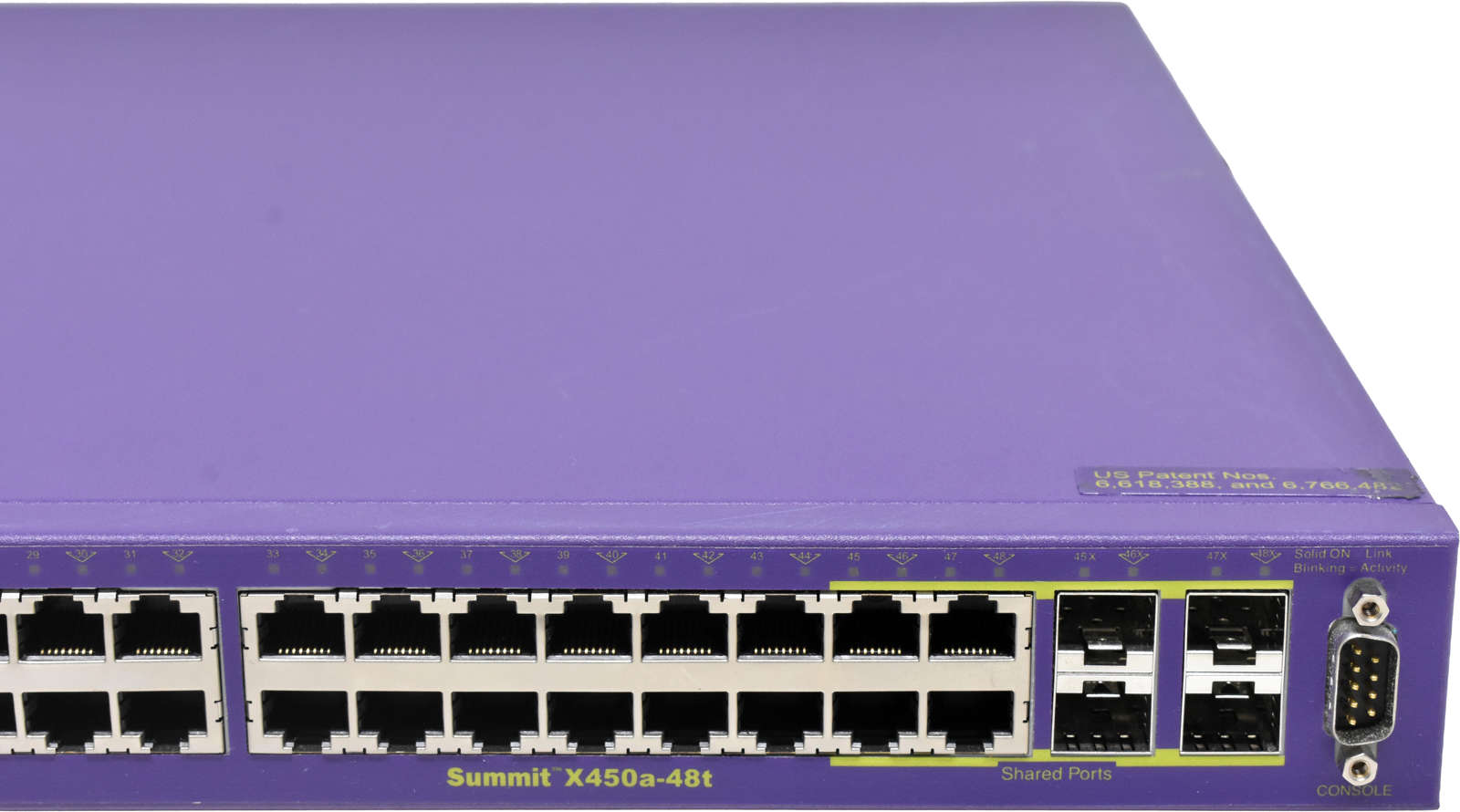 Extreme-Summit-X450a-48t-16157-48-Port-RJ-45-GE-Sw-003.jpg Extreme Summit X450a-48t 16157 48-Port RJ-45 GE Switch 4x 1G SFP