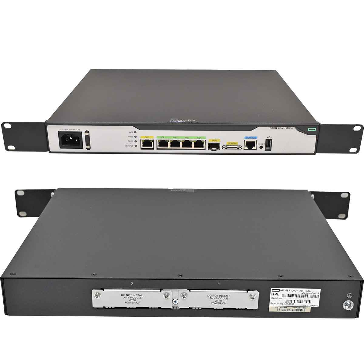 HP MSR1002-4 AC FlexNetwork Router JG875A HP MSR1002-4 AC FlexNetwork Router JG875A