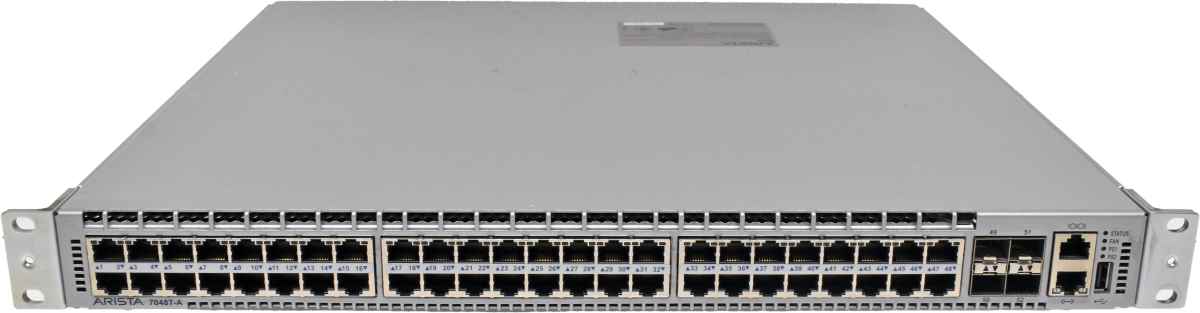 Arista DCS-7048T-A 48-Port RJ-45 GE Switch 4x 10G SFP+ Rack Ears