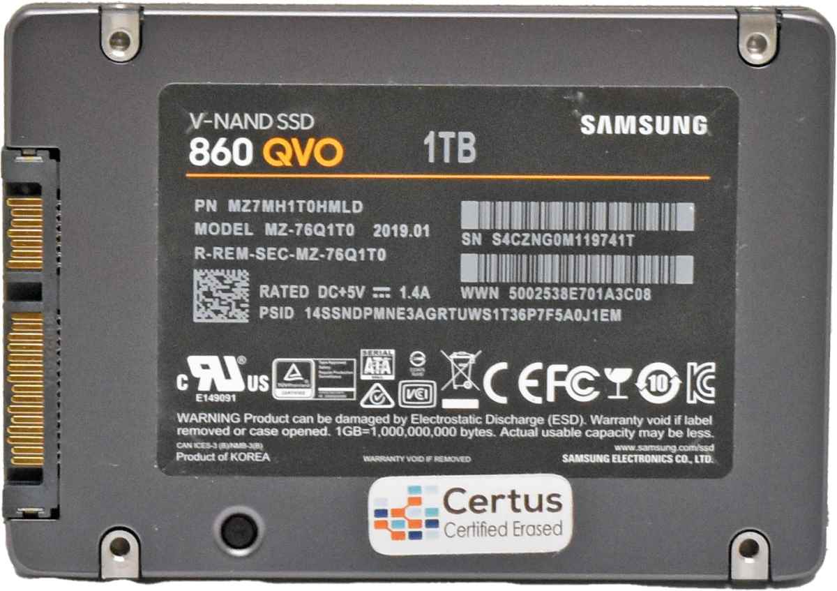 Samsung 860 QVO V-NAND SSD MZ-76Q1T0 1TB 2.5 Zoll SATA SSD