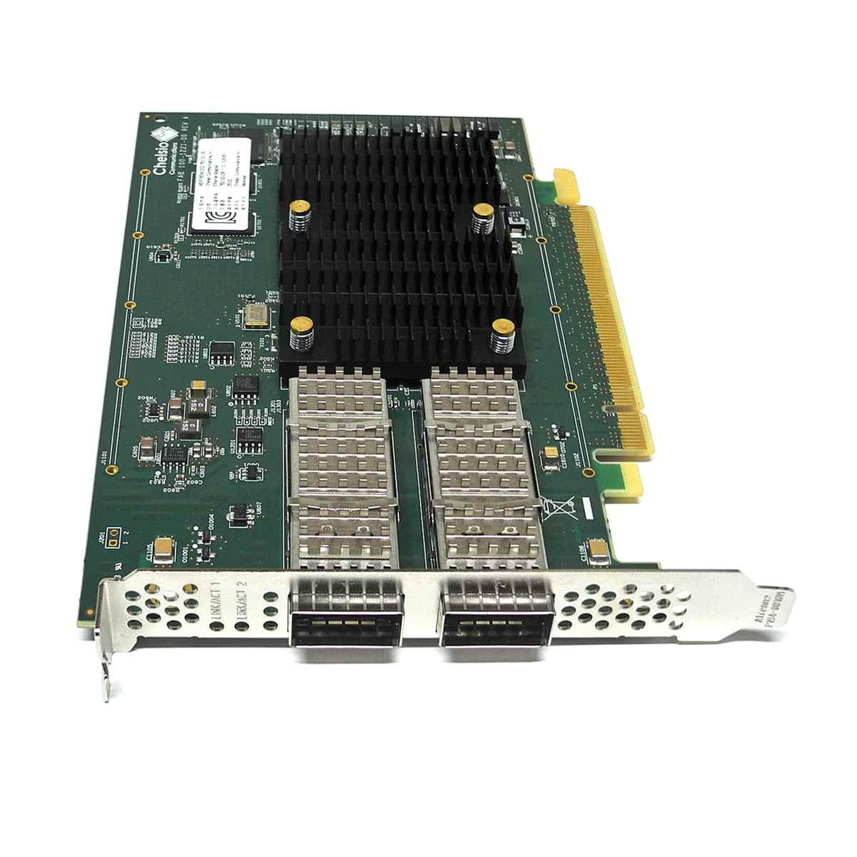 NetApp Chelsio T62100-CR Dual-Port 100GbE QSFP28 PCIe x16 3.0 Network Adapter NetApp Chelsio T62100-CR Dual-Port 100GbE QSFP28 PCIe x16 3.0 Network Adapter
