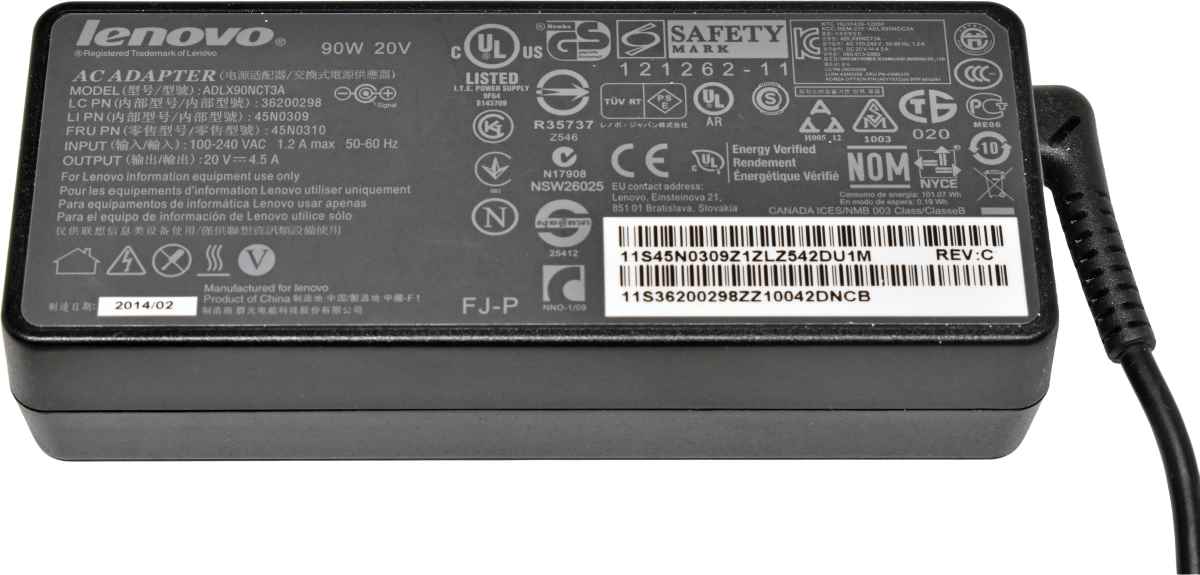 Lenovo Netzteil 90W FRU/PN: 45N0310 T430, T520, T420, T510, T500, T410, T400, T61, T60, E545, E445, E145, E535, E435, E335, E135, E530, E430, E330