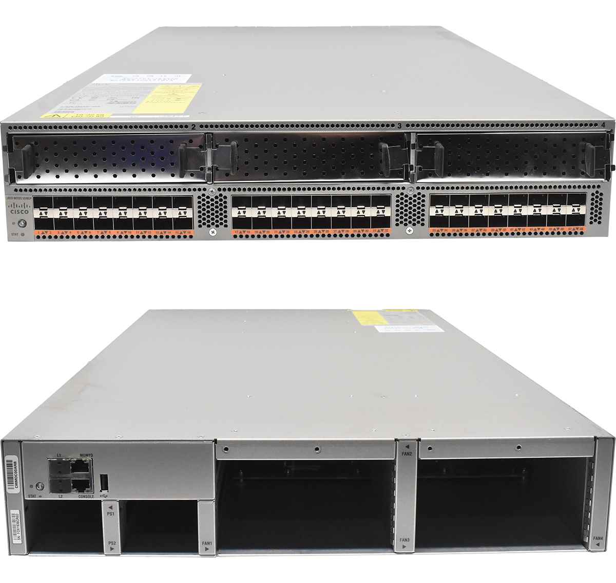 Cisco Switch Nexus N5K-C5596UP 48-Ports SFP+ 10G No OS No PSU No FAN 68-3884-04 Cisco Switch Nexus N5K-C5596UP 48-Ports SFP+ 10G No OS No PSU No FAN 68-3884-04