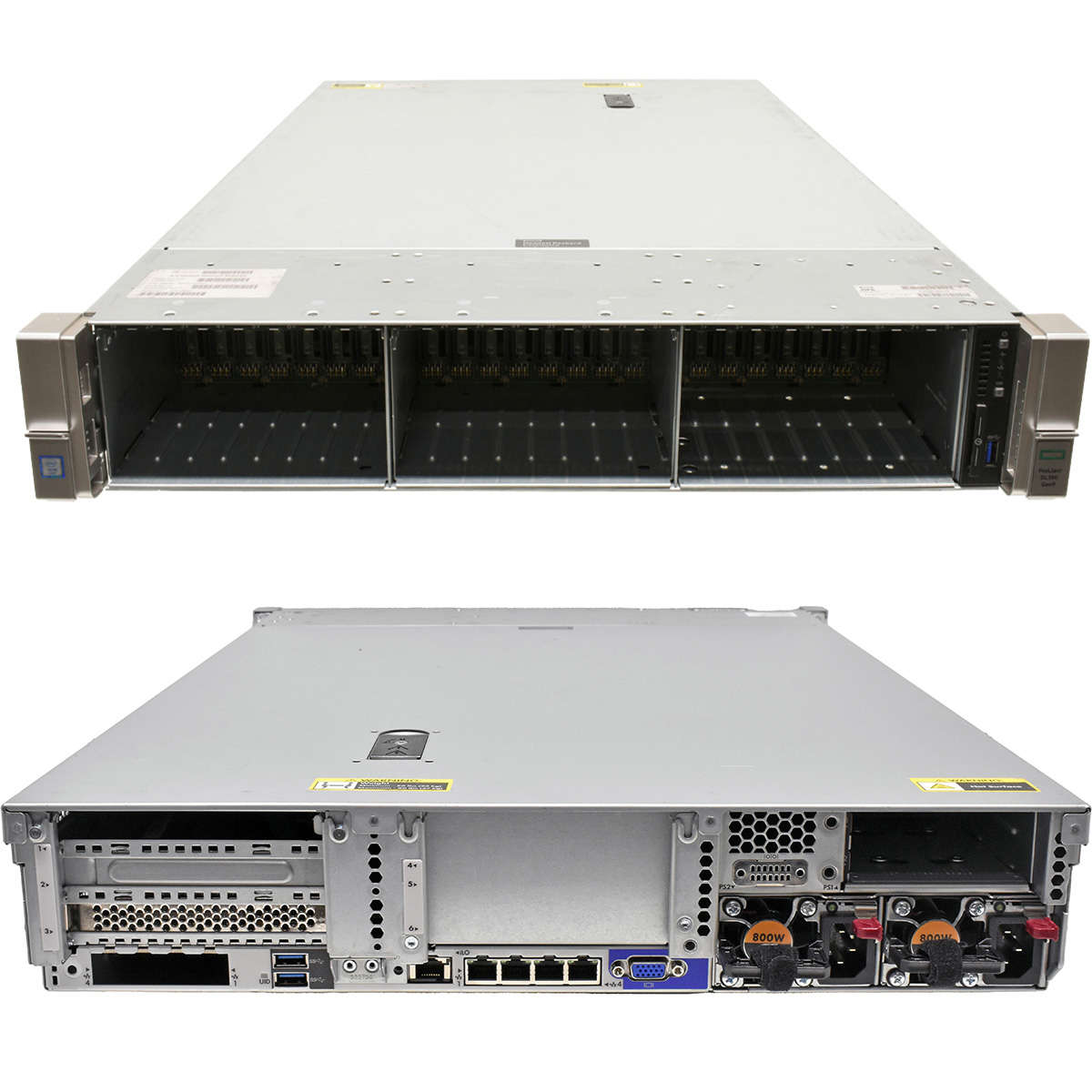HP ProLiant DL380 Gen9 2U no CPU RAM P440ar 2x Heatsink 2x H240 26Bay 2,5