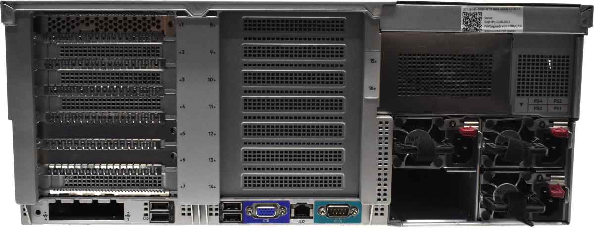 HP ProLiant DL580 G10 4x Intel Gold 6150 18-Core 2.70Ghz 128GB PC4 RAM 8 Bay 2.5
