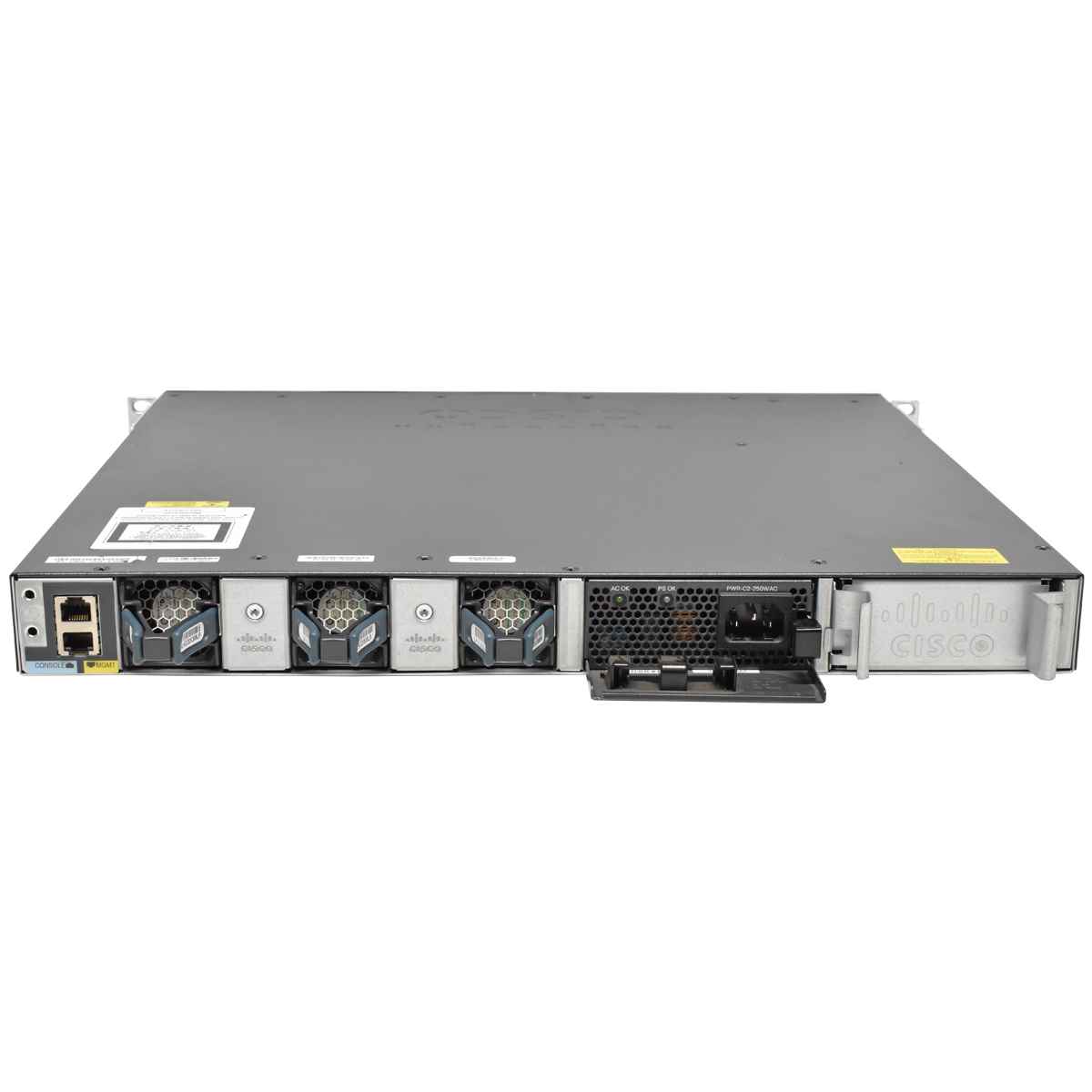 Cisco Catalyst WS-C3650-24TS-E 24-Ports GE 4-Ports GE Uplink IP 1x PSU Rack Ears Cisco Catalyst WS-C3650-24TS-E 24-Ports GE 4-Ports GE Uplink IP 1x PSU Rack Ears