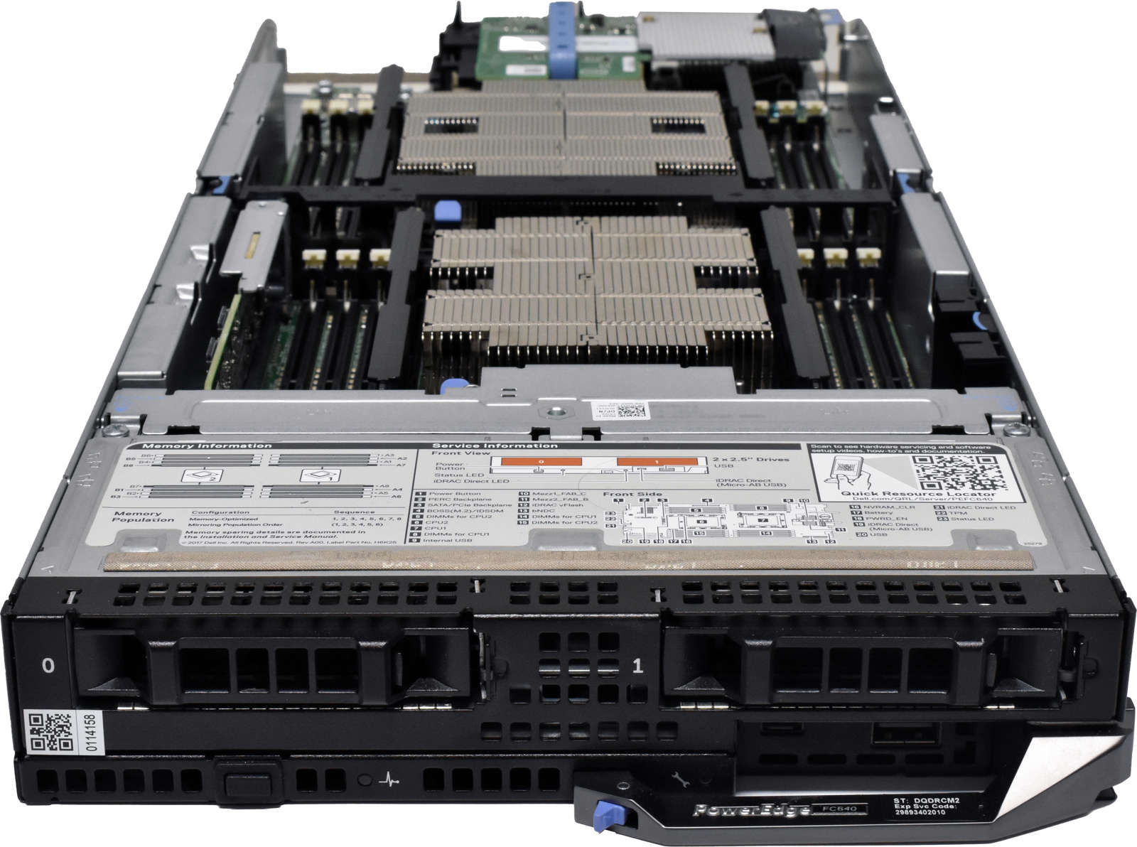 DELL-PowerEdge-FC640-Blade-ohne-CPU-0-RAM-QLogic-5-001.jpg DELL PowerEdge FC640 Blade ohne CPU 0 RAM QLogic 57840S10GB Quad-Port DC SD Card Reader FC PCI Mezzanine Card 2x Kühler
