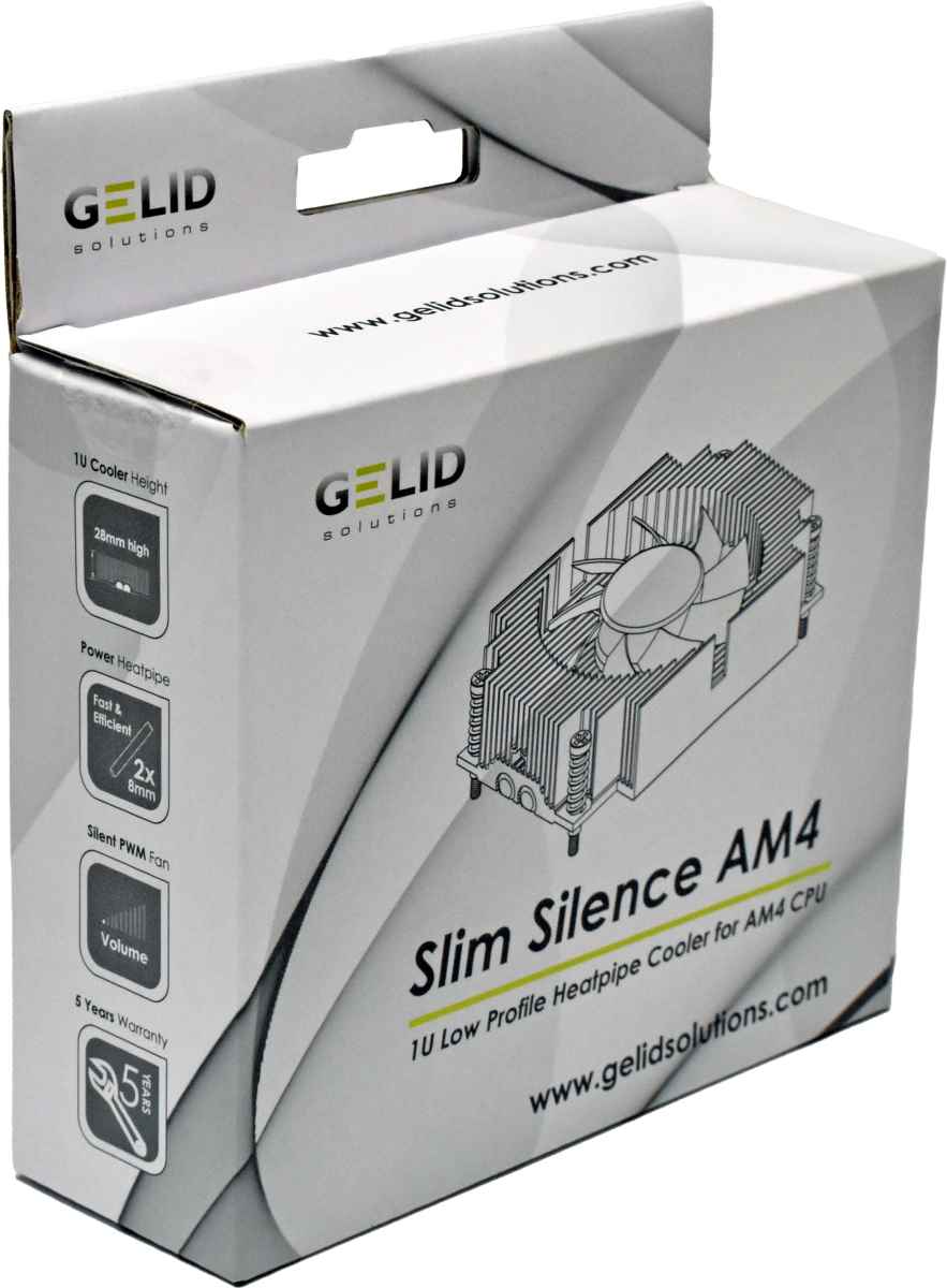 Gelid 1U Lo Profile Kühler Universal AM 4 CPU für AM4 Board NEU/NEW