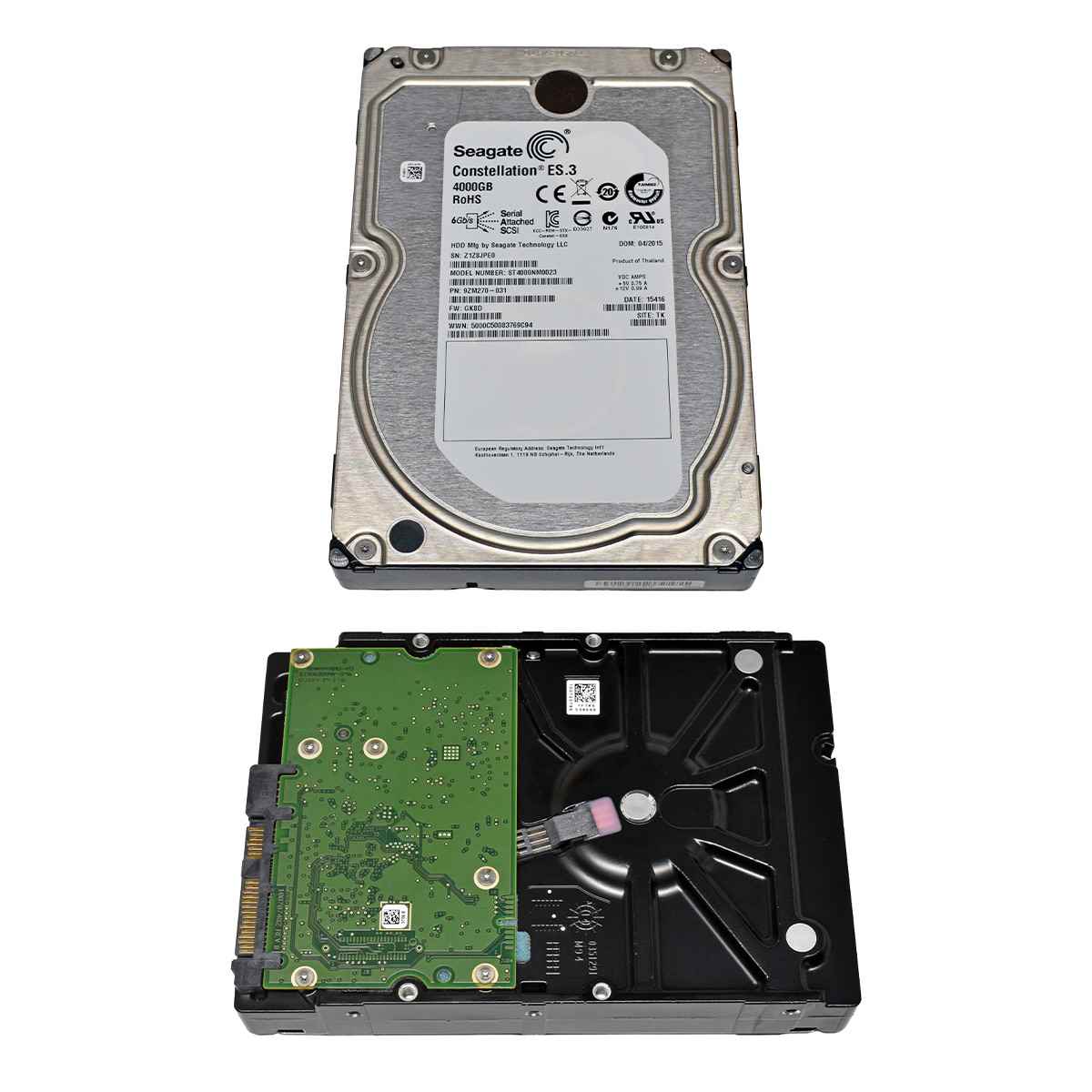 Seagate Constellation ES.3 4TB 3,5" 7.2K 6G SAS HDD ST4000NM0023 9ZM270-031 512 Bytes