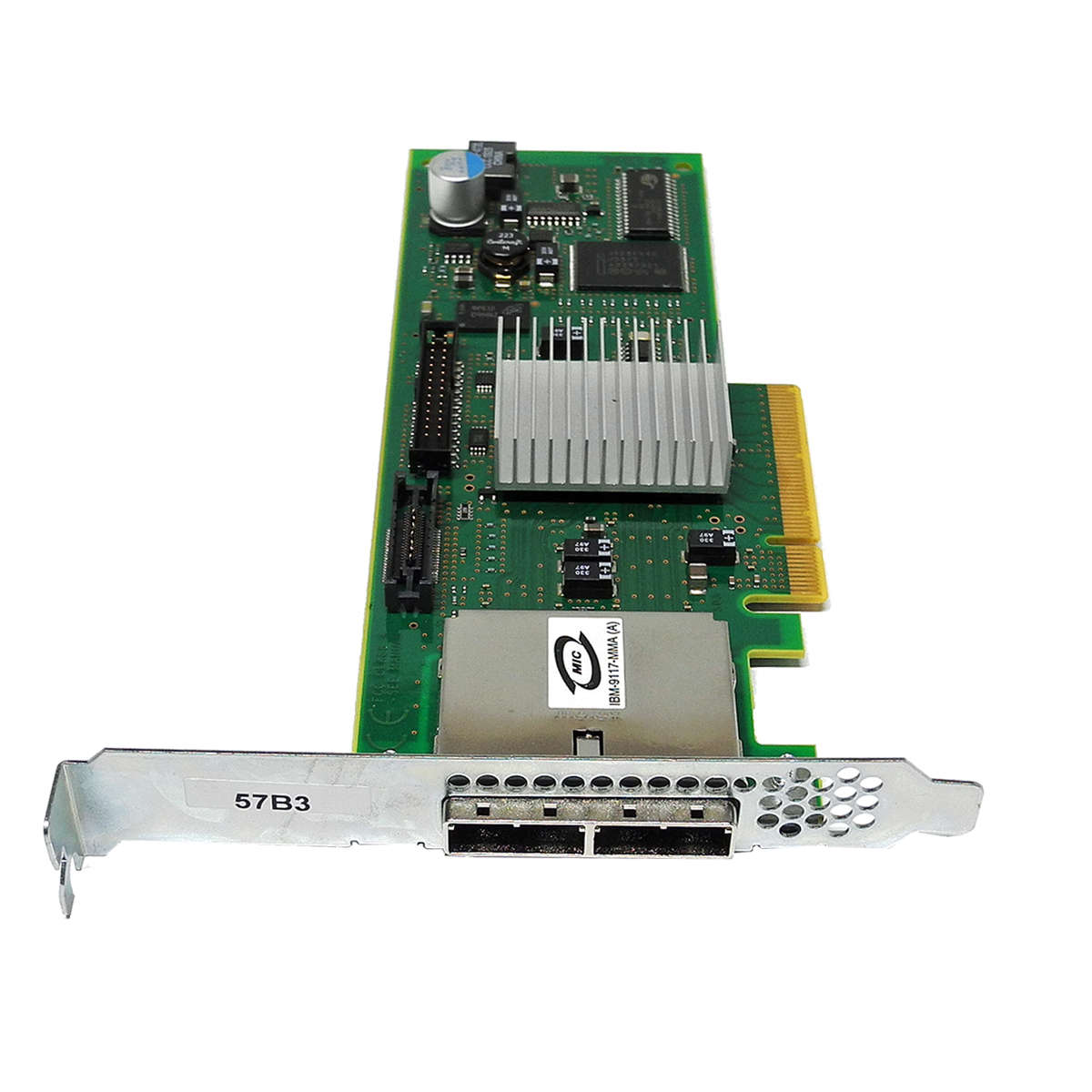 IBM-57B3-Dual-Port-3Gb-SAS-RAID-Controller-PCIe-x8-003.jpg IBM 57B3 Dual-Port 3Gb SAS RAID Controller PCIe x8 für Power7 System 46K5840 44V4853