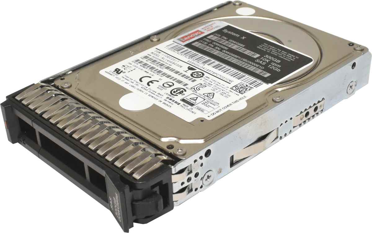 IBM Lenovo Toshiba 300GB 2.5" 10K 12G SAS HDD Festplatte AL14SEB030N 00WG686 + Rahmen