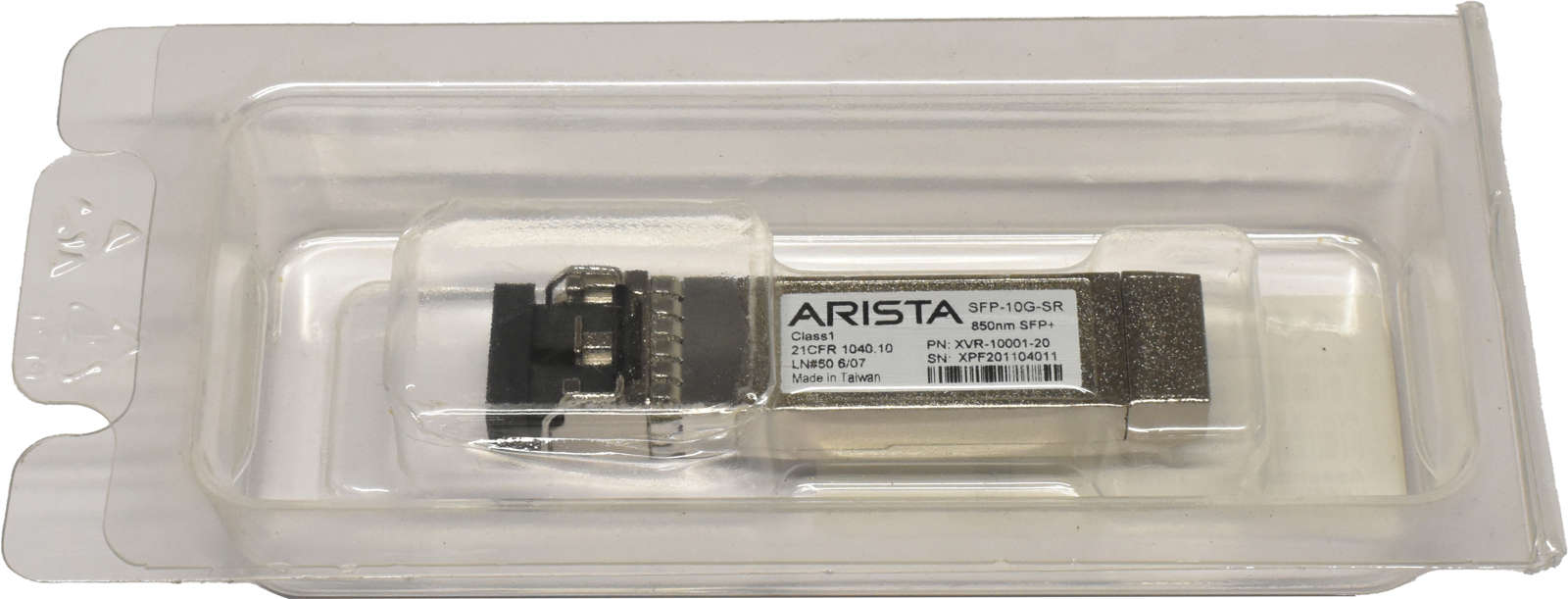 Arista Original GBIC SFP-10G-SR 10Gbps SFP+ 850nm 400m XVR-10001-20 Rev: B0 Neu
