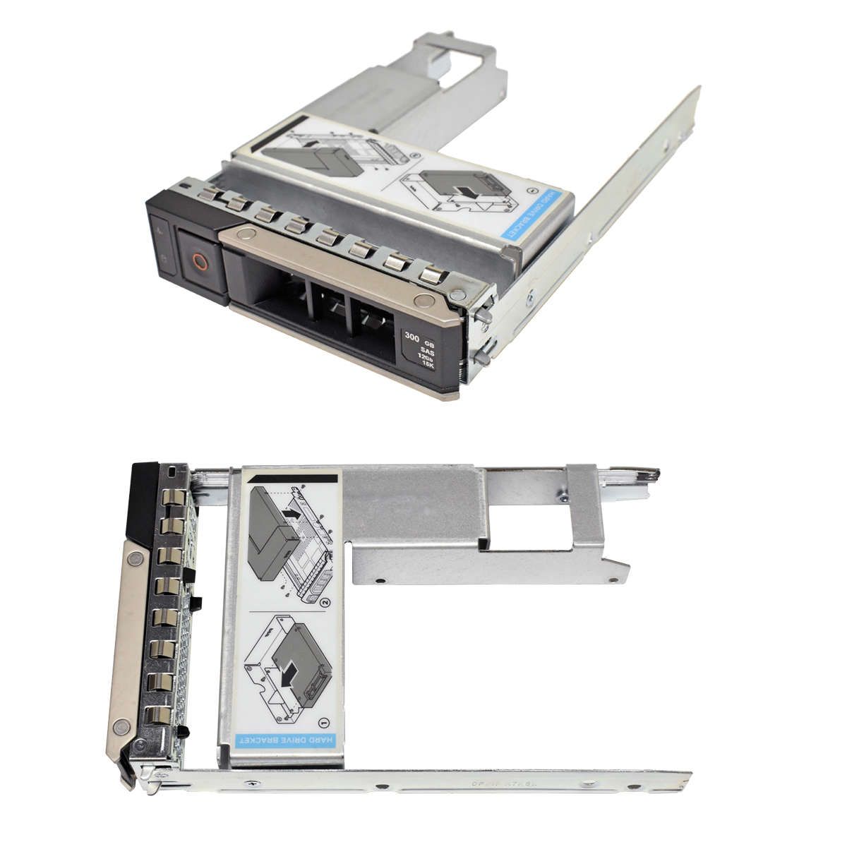 Dell-HDD-Caddy-3-5-0X7K8W-Adapter-3-5-to-2-5-09W8C-001.jpg Dell HDD Caddy 3.5" 0X7K8W + Adapter 3.5" to 2.5" 09W8C4 for R740 R740xd R940 C6420