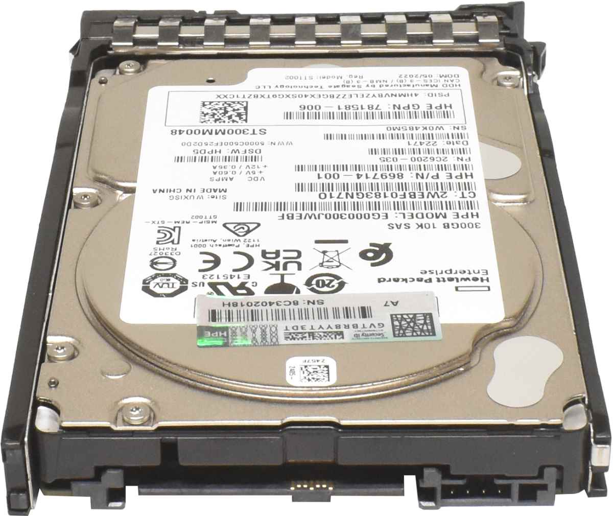 HP 300GB 2.5" SFF 12G 10K SAS DS HDD Festplatte P40785-001 für G10+ Servers HP 300GB 2.5" SFF 12G 10K SAS DS HDD Festplatte P40785-001 für G10+ Servers