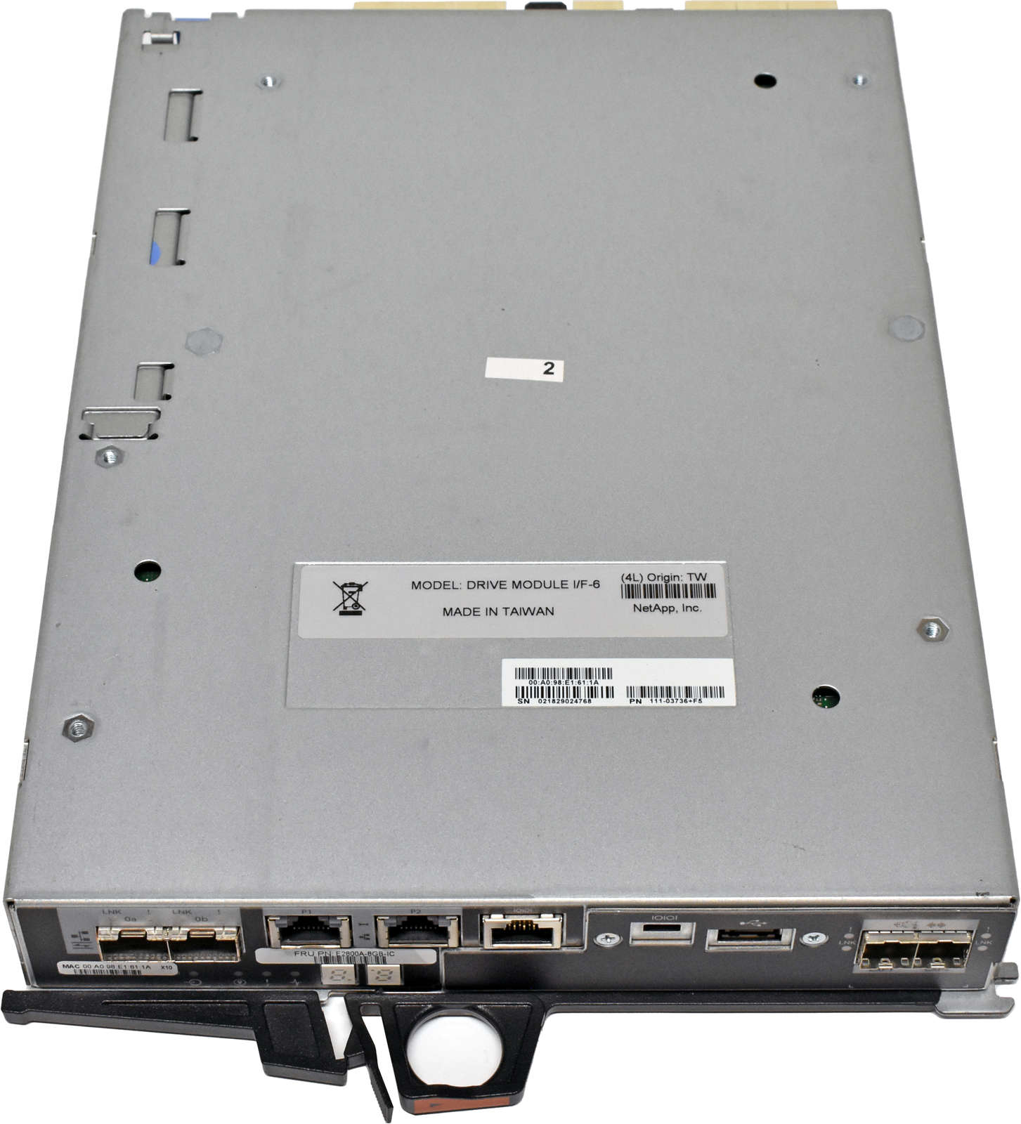 NetApp E2800 Controller für E-Series E2800A-8GB-IC 111-03736 2x 16G/10GE SFP+