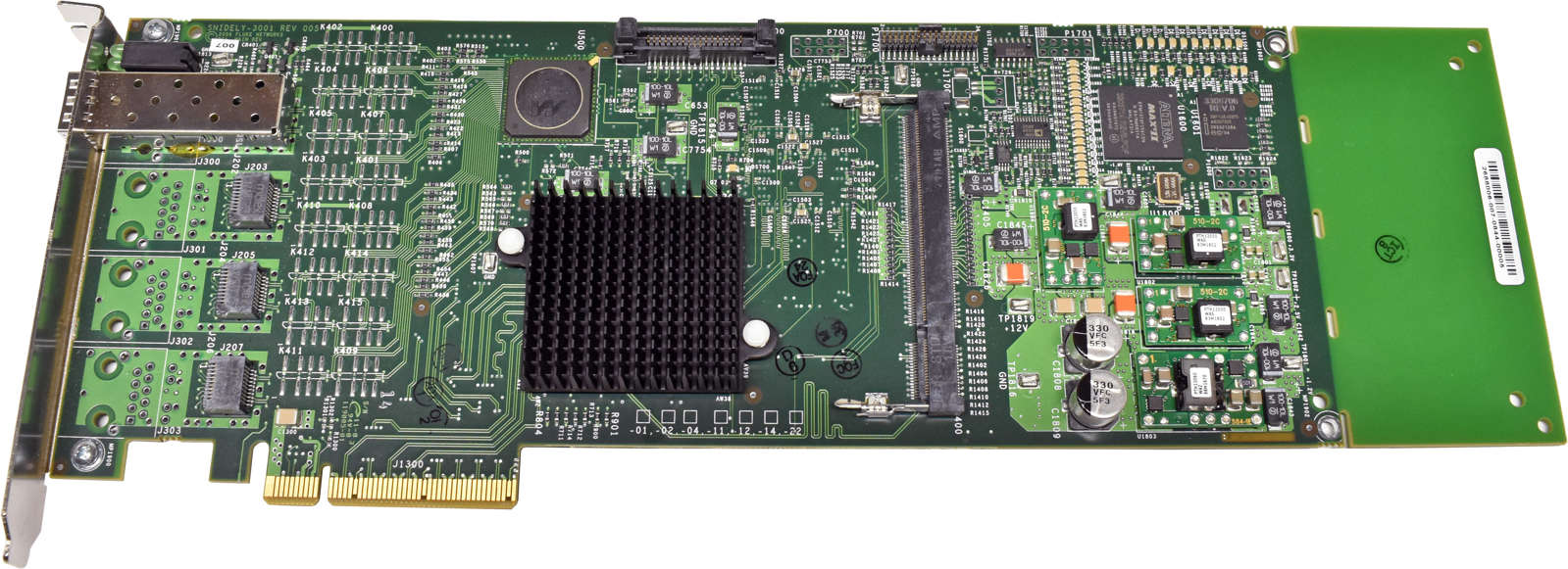 Fluke SNIDELY-3001 REV 005 PCIe x8 Single-Port SFP Gigabit Ethernet Network Card + Mini GBIC