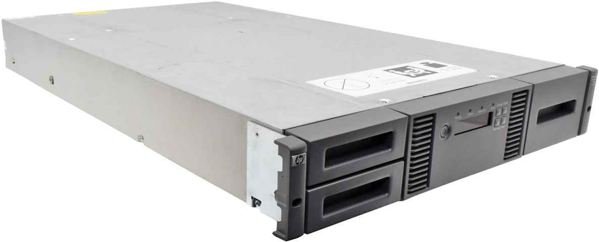 HP StorageWorks MSL2024 AK379A 407351-001 24-Slot Tape Library 2x LTO-5 603882-001 8G FC