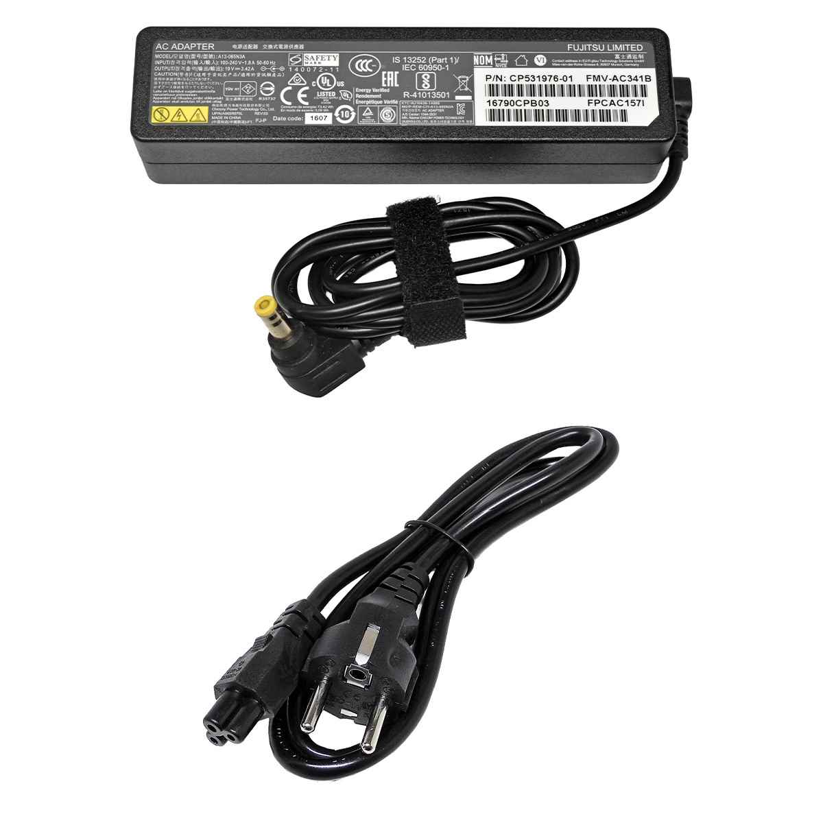 Fujitsu A13-065N3A CP531975-01/76-01 65W AC Adapter 19V 3.42A +Power Cord
