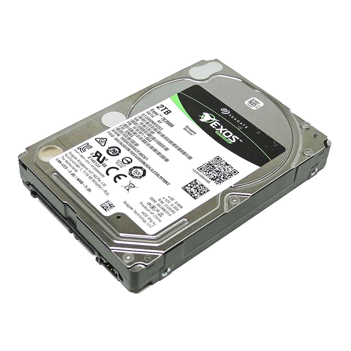 Seagate EXOS 7E2000 2TB 2.5" 7,2K SATA 6Gb/s HDD Festplatte ST2000NX0253 Seagate EXOS 7E2000 2TB 2.5" 7,2K SATA 6Gb/s HDD Festplatte ST2000NX0253