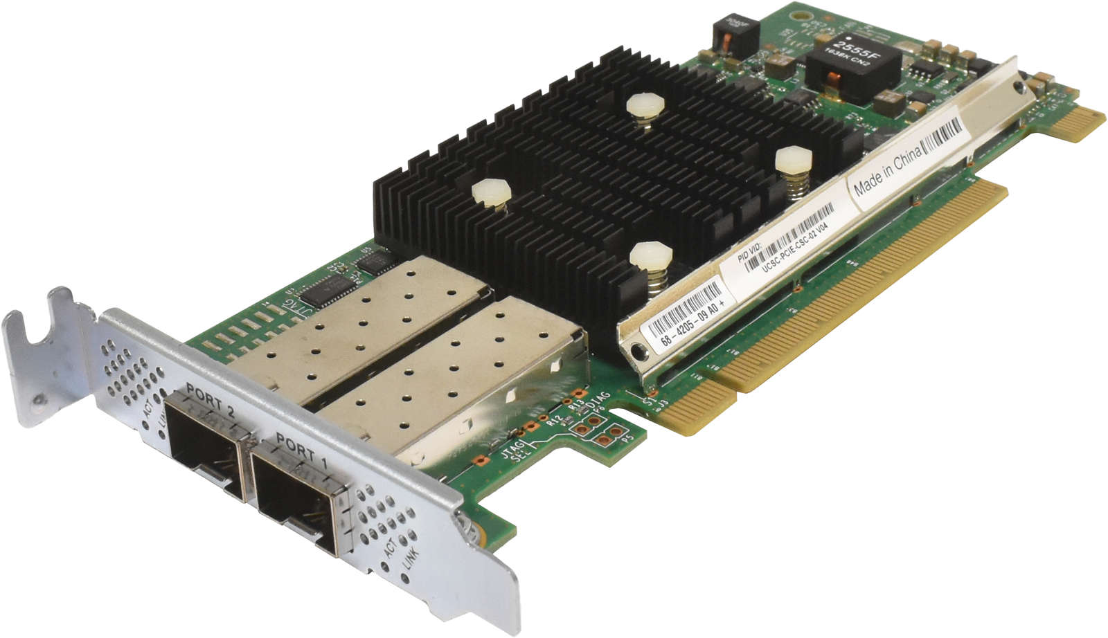 Cisco-UCSC-PCIE-CSC-02-Dual-Port-PCIe-x16-Virtual-001.jpg Cisco UCSC-PCIE-CSC-02 Dual-Port PCIe x16 Virtual Interface Card 1225 73-14093-09 68-4205-09 LP