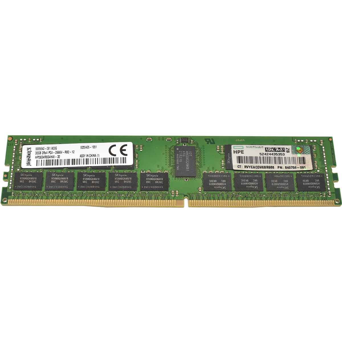 HP Kingston 32GB 2Rx4 PC4-2666V DDR4 RAM HP26D4R9D4HAI-32 840758-091