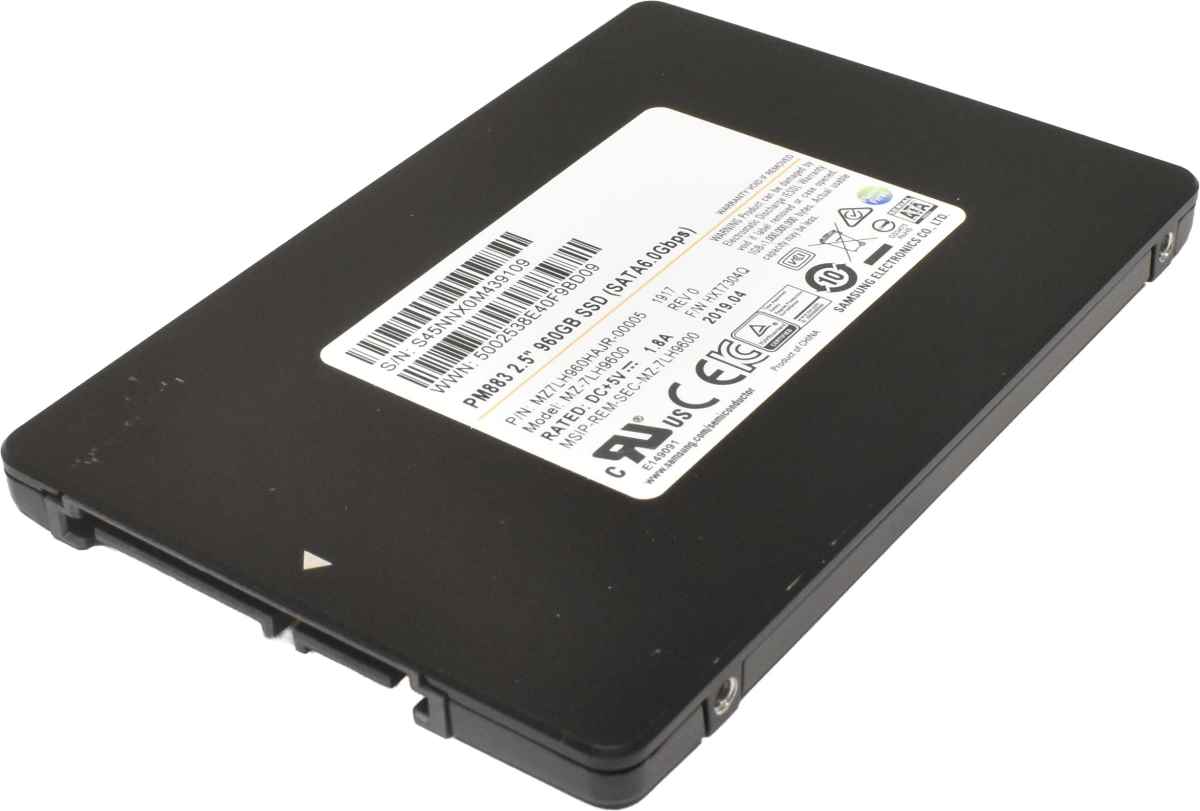 Samsung PM883 960GB 2.5" 6G SATA SSD MZ-7LH9600 Server Storage Samsung PM883 960GB 2.5" 6G SATA SSD MZ-7LH9600 Server Storage