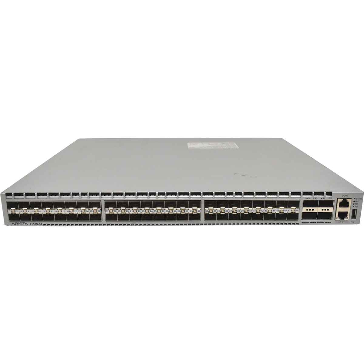 Arista DCS-7150S-64 48-Ports SFP+ 10GE Switch 4x 40G QSFP+ 2x PSU 2x FAN no Brackets