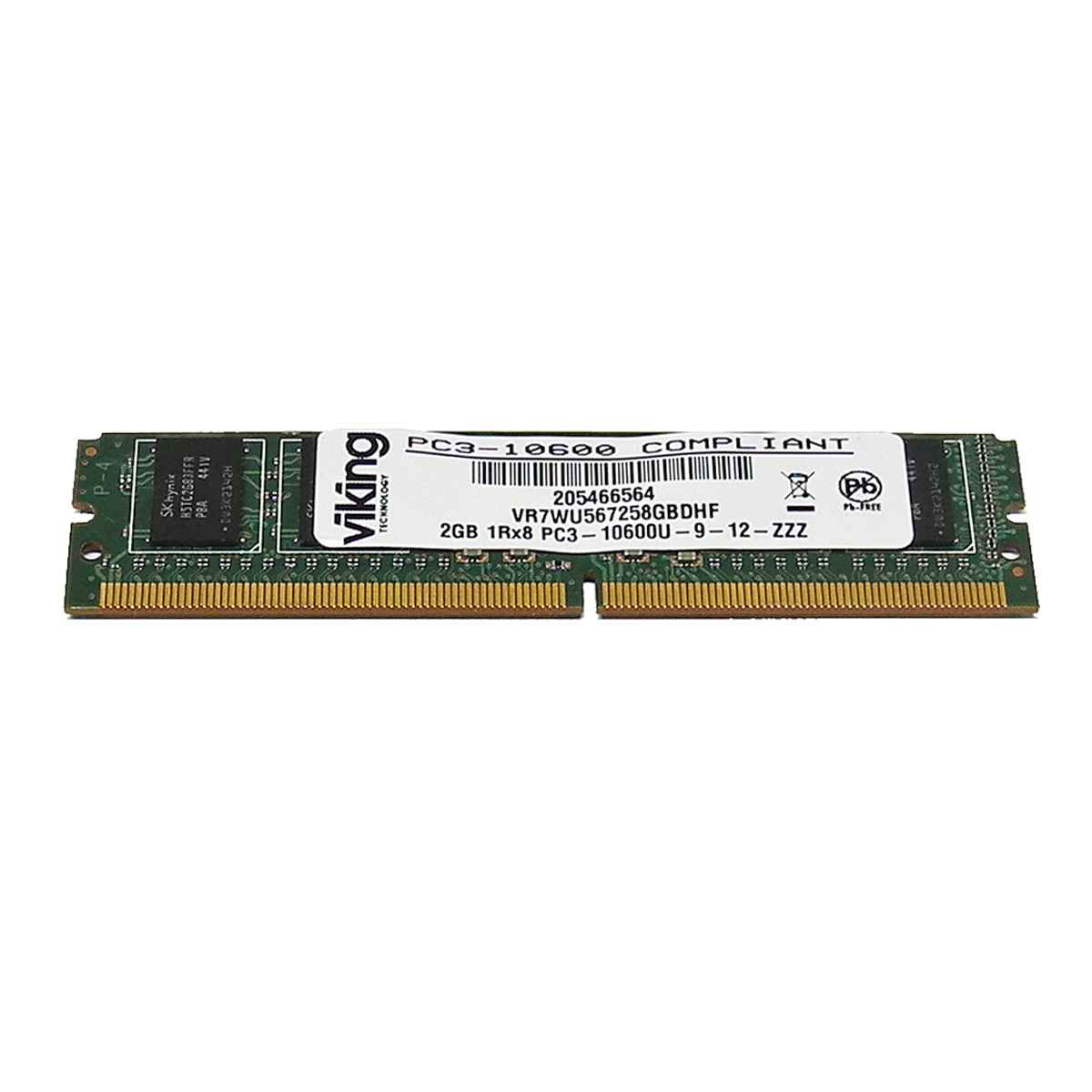 Viking VR7WU567258GBDHF 2GB 1Rx8 PC3-10600U DDR3 ECC 244-pin VLP Mini-UDIMM Viking VR7WU567258GBDHF 2GB 1Rx8 PC3-10600U DDR3 ECC 244-pin VLP Mini-UDIMM